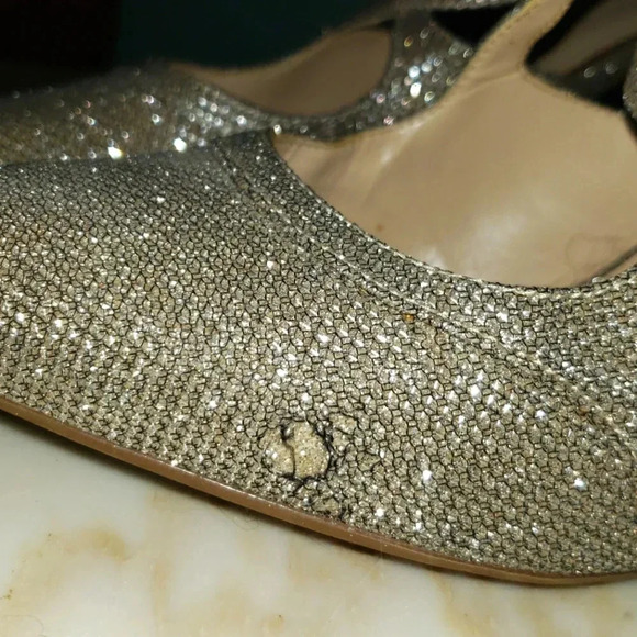 MARC FISHER | Glittery Closed Toe Strappy Sandal Pumps - Picture 3 of 6